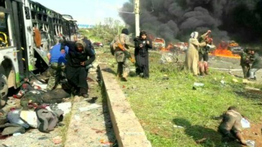 Exploze auta u syrského Allepa