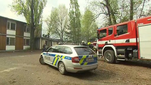 Požár v areálu nemocnice Na Bulovce