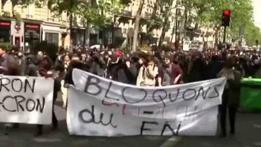 Demonstrace studentů ve Francii