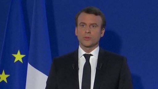 První den prezidenta Macrona