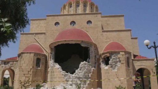 Stav památek po zemětřesení na Kosu