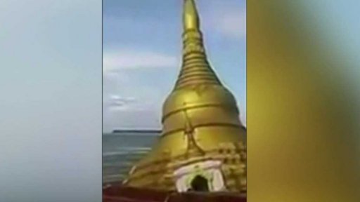 Sesuv buddhistické pagody