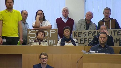 Protest kvůli obchvatu