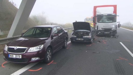 Hromadná nehoda na D6