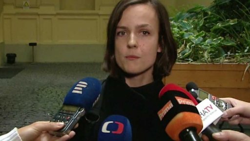 Aktivisté v pražském centru Klinika