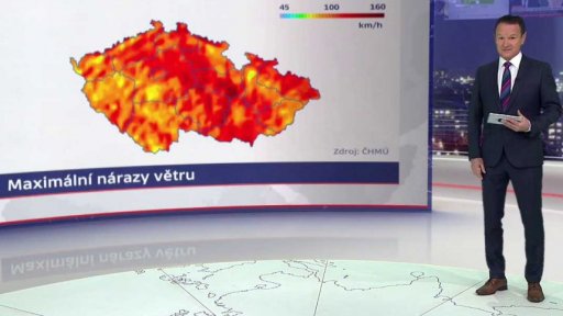 Výstraha kvůli extrémně silnému větru