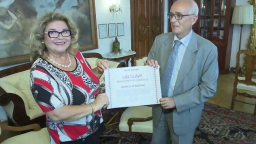 Pěvkyně Gabriela Beňačková v síni slávy