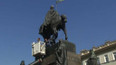 Oprava sochy sv. Václava