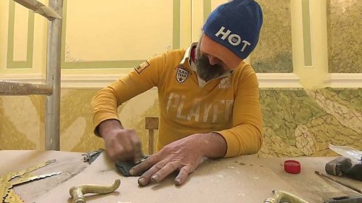 Práce v kapli na zámku v Bruntále