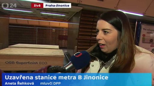 Uzavřena stanice metra B Jinonice