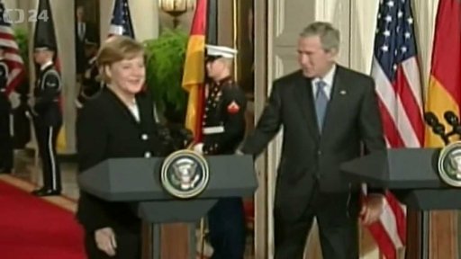 Angela Merkelová v USA