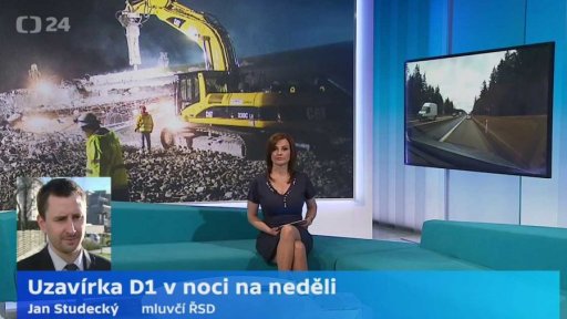 Uzavírka D1 v noci na neděli