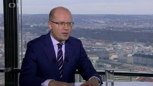 Bohuslav Sobotka (ČSSD), premiér, předseda strany; Petr Gazdík (STAN), místopředseda PS PČR, předseda hnutí