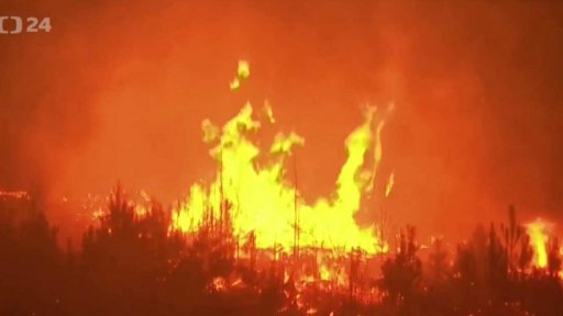 Ničivé požáry v Chile