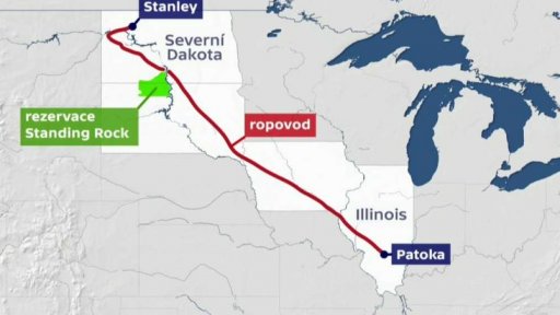 Siouxové se brání dostavbě ropovodu