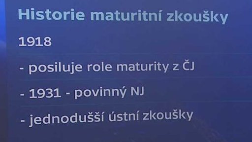 Povinná maturita z matematiky - historie maturitní zkoušky