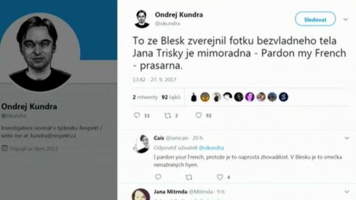 Novinářská etika - Úmrtí Jana Třísky v médiích