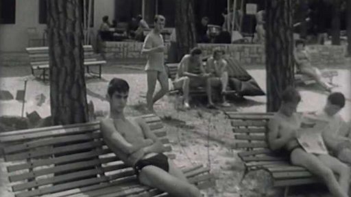 Svazarmovci postavili tábor pro motorizované turisty (1965)