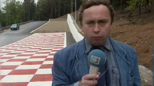 Zpomalování řidičů jedoucích z Cínovce do Dubí (1995)