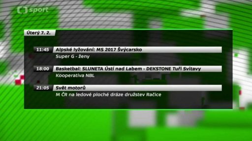 7 dní na ČT sport