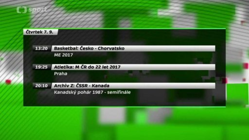 7 dní na ČT sport