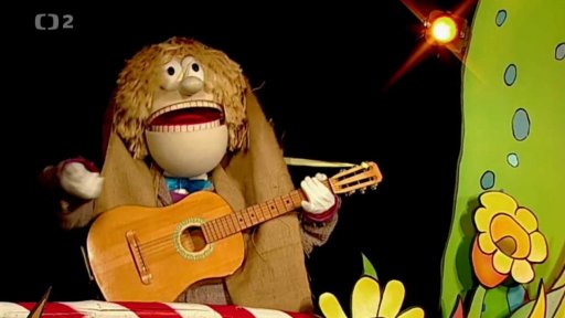 Hary - a také Muf s Fámulou převlečení za prasátka, zpívají píseň: Když jsem vepře pásával.