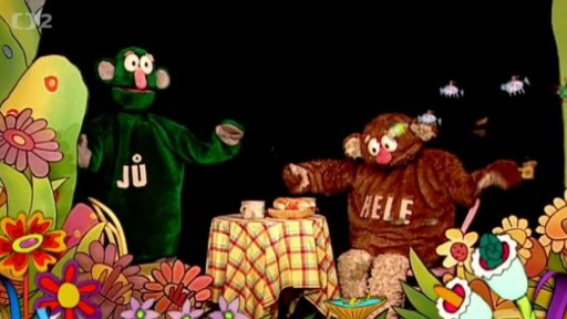 Hele chystá snídani, ale Jů se mlsat nechce, má totiž v tlapě trn.