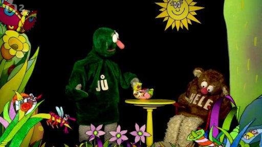 Hele rozbolel zub, ale Muf už ví, jak na něj. Napadla ho totiž geniální „zlobišárna- zubišárna“.