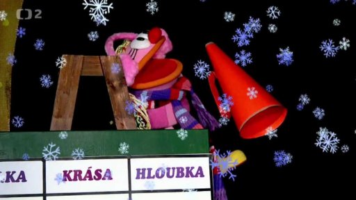 Tryskáček a Tryský se účastní prvního mistrovství paloučku ve skoku do závěje…