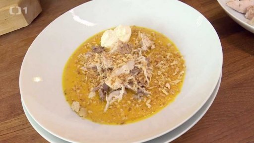 Farmářské kuře s karotkovým kréme