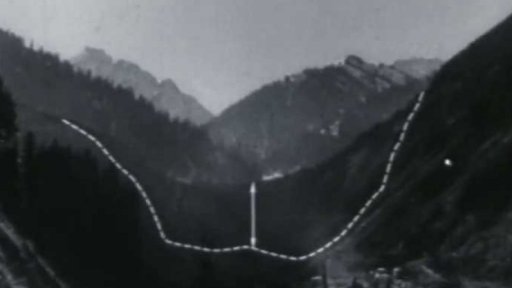 Přehrada vytvořená jediným výbuchem