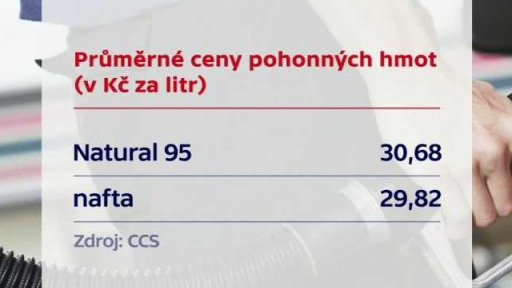Průměrné ceny pohonných hmot
