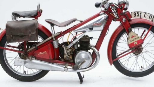 Ukradená historická motorka Jawa 175