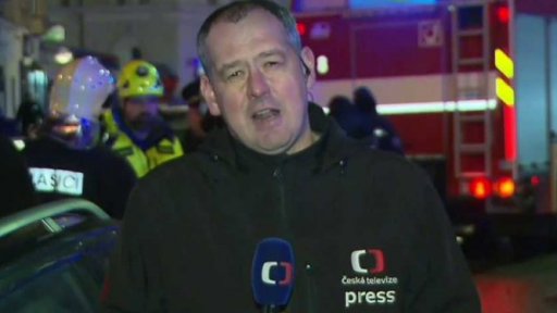 Požár hotelu v centru Prahy