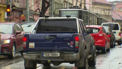 Kolaps dopravy v části Prahy