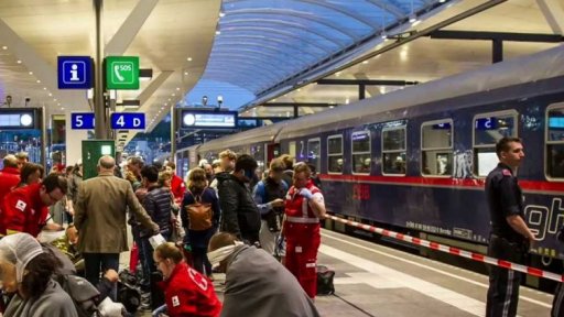 Srážka vlaků na nádraží v Salzburgu