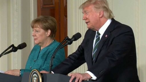 Setkání Trumpa s Merkelovou