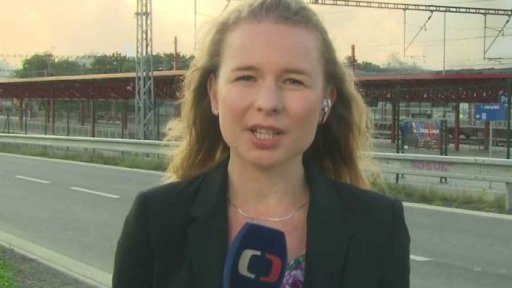 Požár haly v Hostivaři