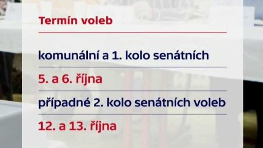 Termín komunálních a senátních voleb