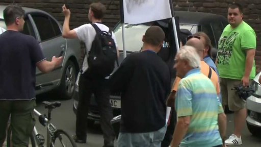 Demonstrace před Úřadem vlády