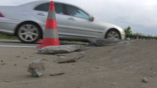 Opravený úsek dálnice D5