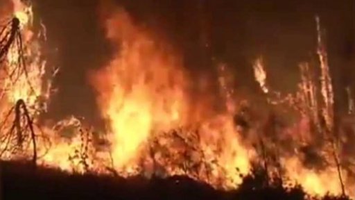 Mohutný požár v Kalifornii