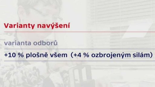 3 varianty navýšení platů