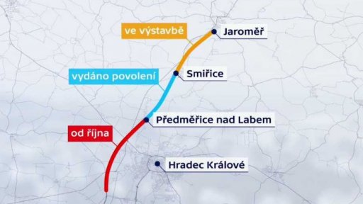 Posun na stavbě dálnice D11