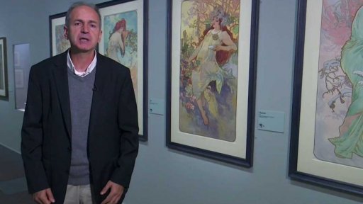 Výstava děl Alfonse Muchy v Paříži