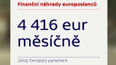 Finanční náhrady europoslanců