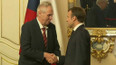 Macron v Praze