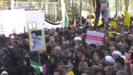 Protesty Íránců proti sankcím