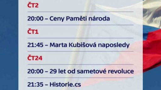 Výročí 17. listopadu v České televizi