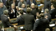 Potyčka v ukrajinském parlamentu